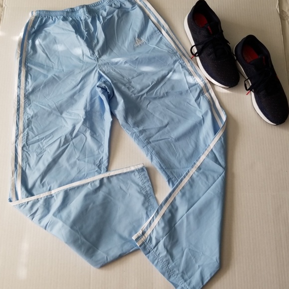 adidas Pants - 🆕️ NWT Vintage LIGHT BLUE Adidas Track Pants